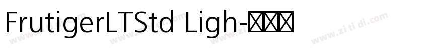 FrutigerLTStd Ligh字体转换